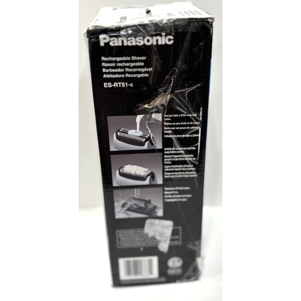 Panasonic ES-RT51-S Wet Dry 3-Blade Rechargeable Electric Shaver w/ Charger - Picture 11 of 14